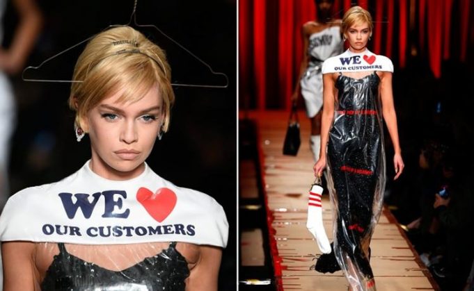 Moschino’s dry cleaning bag dress is selling over Rs 45,000