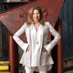 Anne Pasternak, Creative Time’s leader, at the old Domino Sugar factory in the Brooklyn borough of New York in 2013.