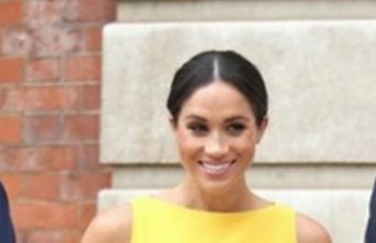 Meghan Markle looks clean and classy in a yellow dress