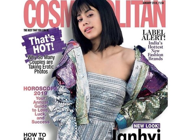 Janhvi Kapoor looks glamorous as she dons a thigh-high slit sequin gown