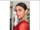 Alia Bhatt stuns in this red Sabyasachi sari