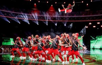 The World Of Dance trophy lifted by The Kings