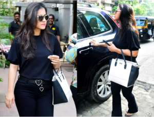 Kajol looked stunning in all black outfit