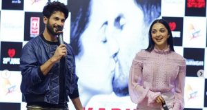 Shahid Kapoor and Kiara Advani at the launch of their new song of movie Kabir Singh