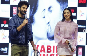 Shahid Kapoor and Kiara Advani at the launch of their new song of movie Kabir Singh