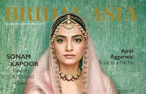 Sonam Kapoor on the cover of Bridal Asia