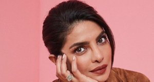 Priyanka Chopra Jonas fails to pull this dark brown suede shirt