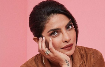 Priyanka Chopra Jonas fails to pull this dark brown suede shirt Priyanka Chopra Jonas fails to pull this dark brown suede shirt
