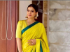 Kajol looked gorgeous in a yellow sari on the occasion of Durga Puja