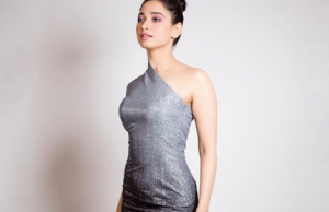 Tamannaah Bhatia looks super stylish in this one-shoulder silver dress