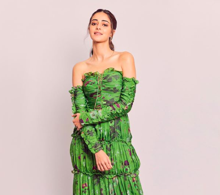 Ananya Panday looks gorgeous in this off shoulder dress | The Daily Chakra