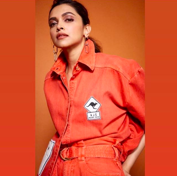 Hot Deepika Padukone Latest Photos In Orange Alexander McQueen Strapless  Gown - Memsaab
