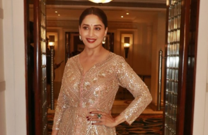 Madhuri Dixit stuns in this golden gown