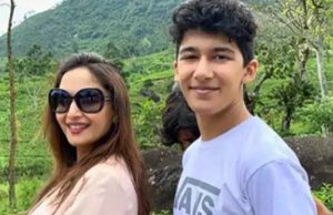 Madhuri Dixit teaches son Arin how to do Kathak