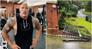 Dwayne Johnson rips off a metal gate with bare hands, channels his inner Black Adam