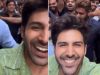 Kartik Aaryan was mobbed by fans on the streets of Ahmedabad, as seen in the video below